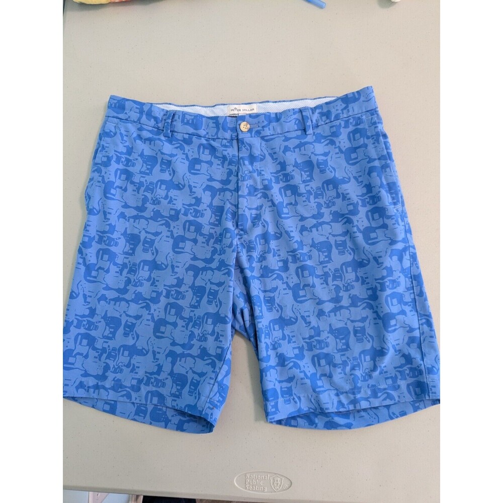 Mens Peter Millar Crown Sport Carrboro Guitar Camo Performance Shorts 34…